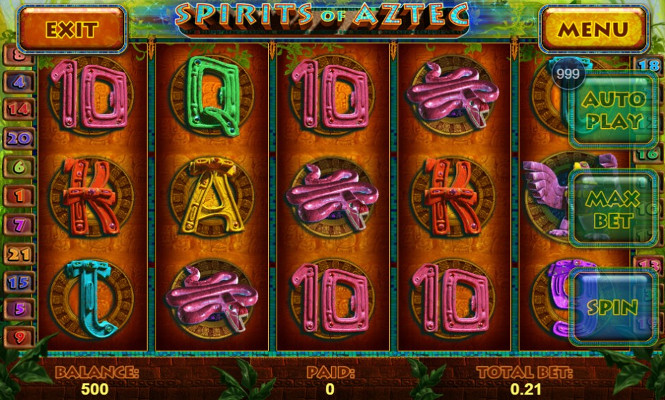 Онлайн игровой автомат Spirits of Aztec